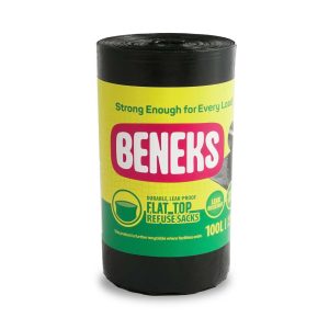 Beneks 100L x 50 Bin Bags – 6 Rolls per Carton